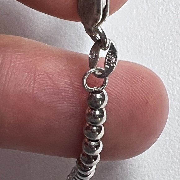 Sterling Silver Large Puffed Heart Pendant Necklace - Picture 10 of 11